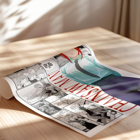 Makima Poster Matte, Chainsaw Man - Unframed Vertical Print