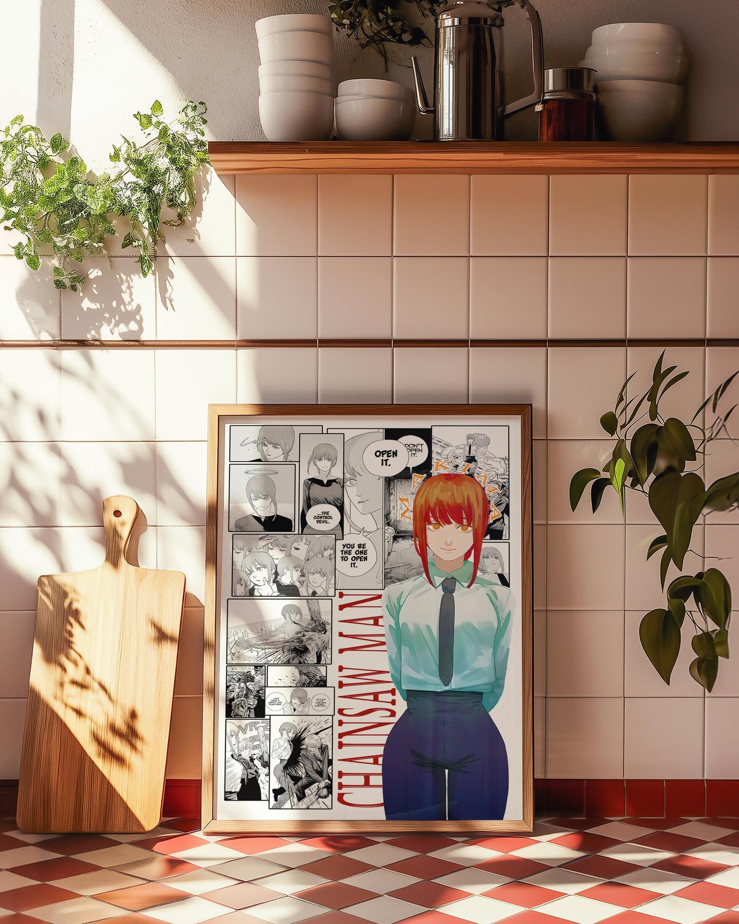 Makima Digital Print, Chainsaw Man - Instant Download