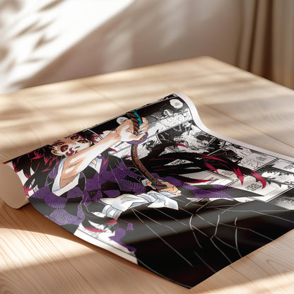 Kokushibo Poster Matte, Demon Slayer - Unframed Vertical Print