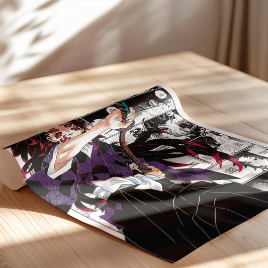 Kokushibo Poster Matte, Demon Slayer - Unframed Vertical Print