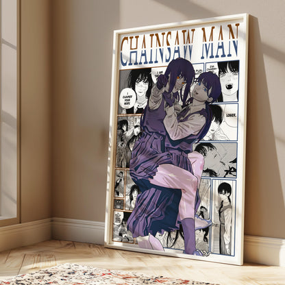 Asa & Yoru Poster Matte, Chainsaw Man - Unframed Vertical Print