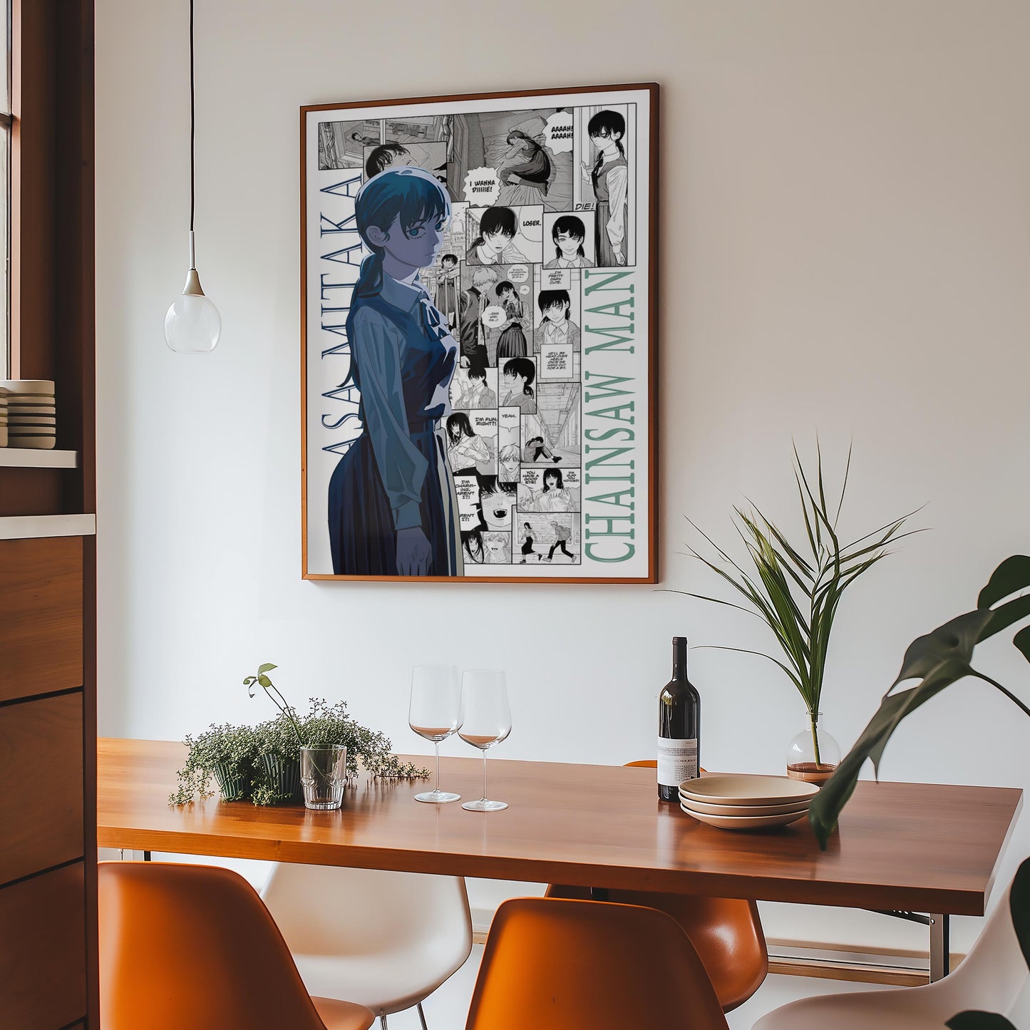 Asa Mitaka Poster Matte, Chainsaw Man - Unframed Vertical Print