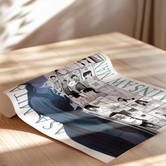 Asa Mitaka Poster Matte, Chainsaw Man - Unframed Vertical Print