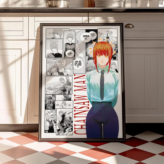 Makima Poster Matte, Chainsaw Man - Unframed Vertical Print