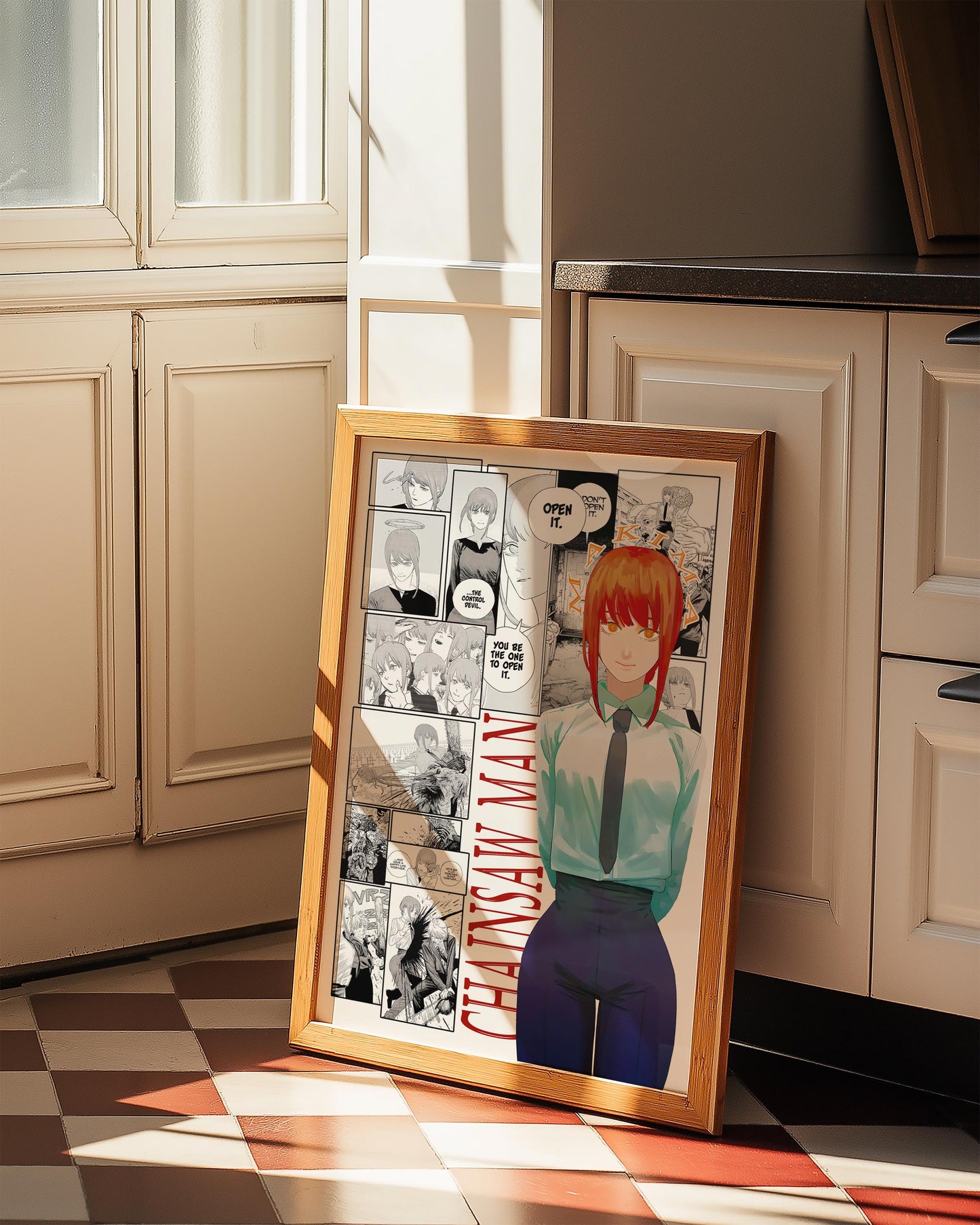 Makima Poster Matte, Chainsaw Man - Unframed Vertical Print