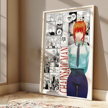 Makima Poster Matte, Chainsaw Man - Unframed Vertical Print