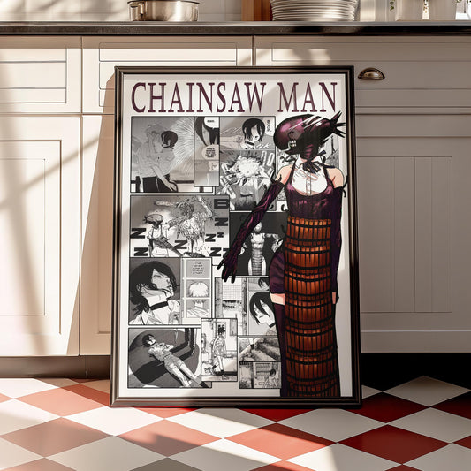 Reze Bomb Devil Poster Matte, Chainsaw Man - Unframed Vertical Print