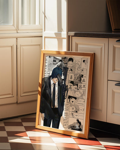 Aki Hayakawa Poster Matte, Chainsaw Man - Unframed Vertical Print