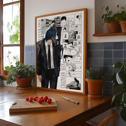 Aki Hayakawa Poster Matte, Chainsaw Man - Unframed Vertical Print