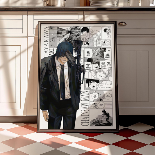 Aki Hayakawa Poster Matte, Chainsaw Man - Unframed Vertical Print