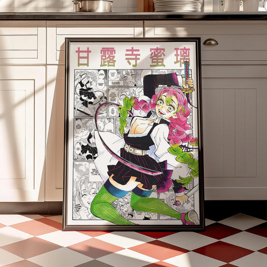 Mitsuri Kanroji Digital Print, Demon Slayer - Instant Download