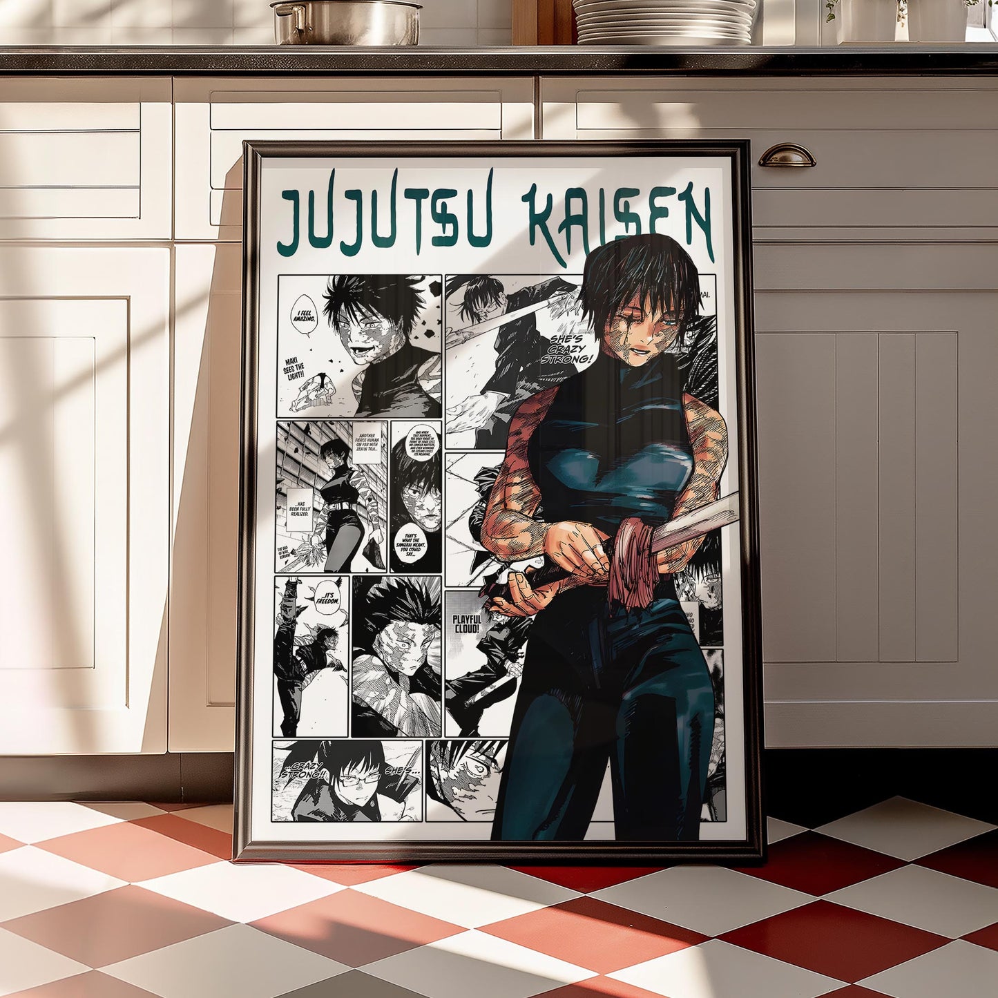 Maki Zenin Poster Matte, Jujutsu Kaisen - Unframed Vertical Print