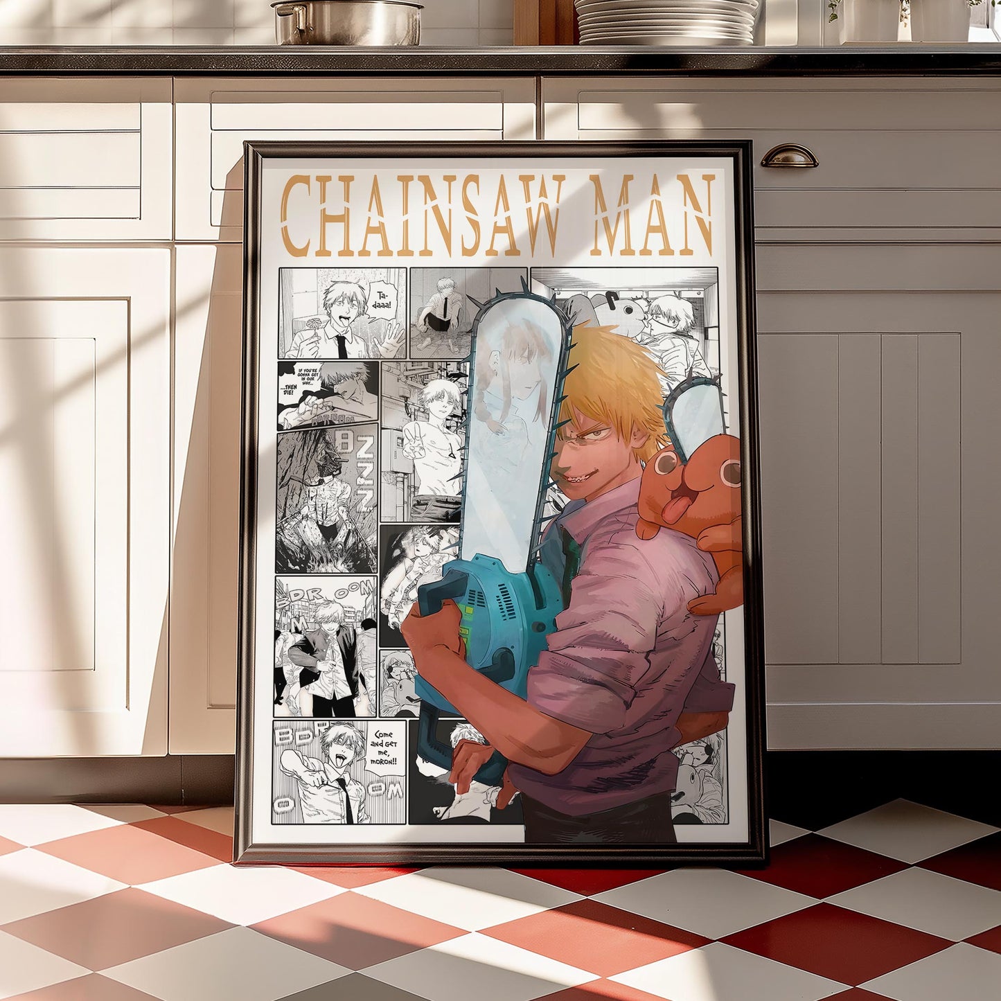 Denji & Pochita Digital Print, Chainsaw Man - Instant Download