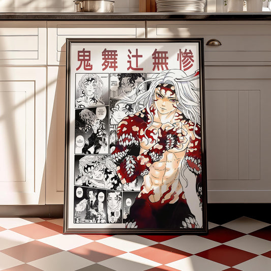 Muzan Kibutsuji Digital Print, Demon Slayer - Instant Download