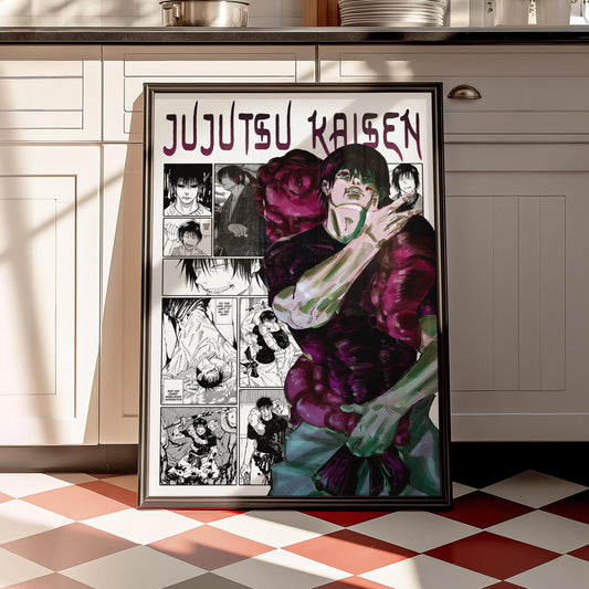Toji Fushiguro Poster Matte, Jujutsu Kaisen - Unframed Vertical Print