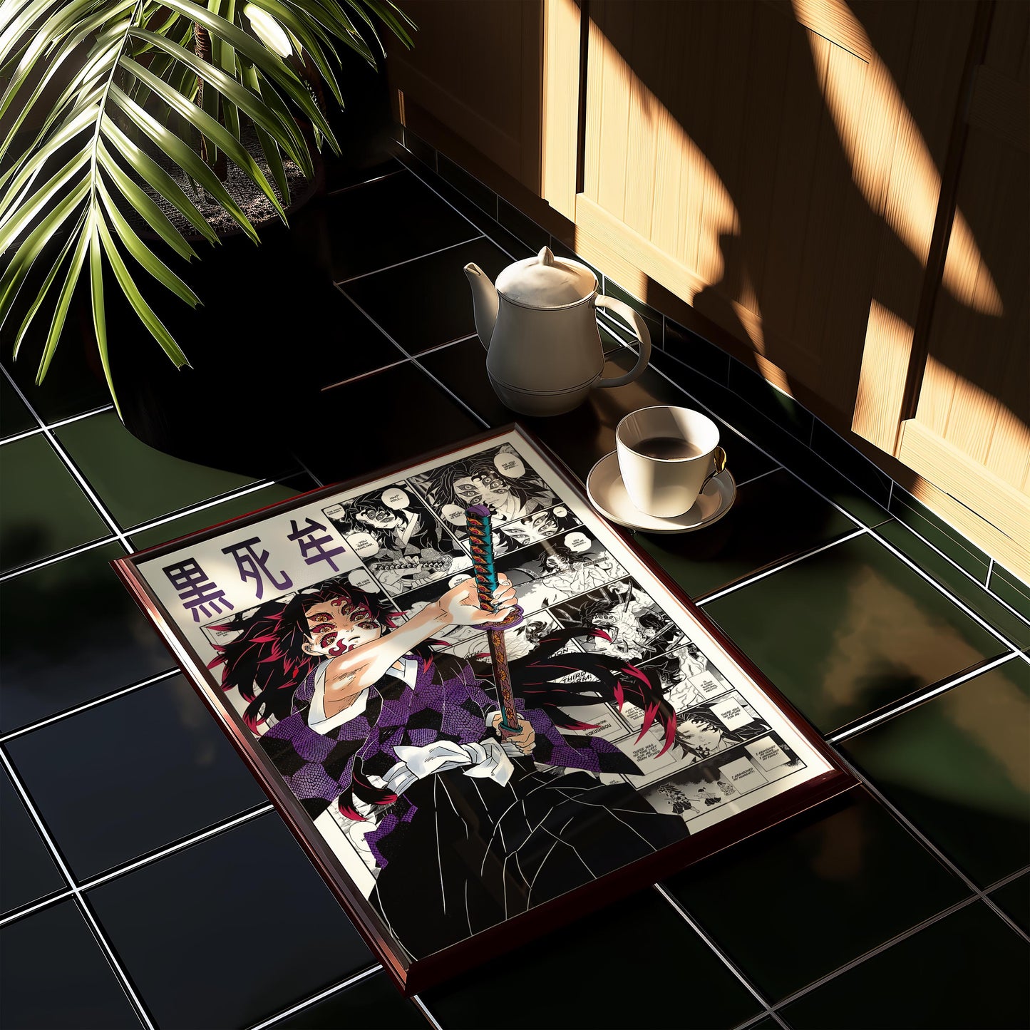 Kokushibo Poster Matte, Demon Slayer - Unframed Vertical Print