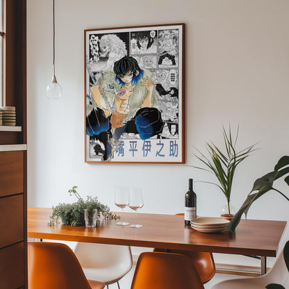 Inosuke Hashibira Poster Matte, Demon Slayer - Unframed Vertical Print