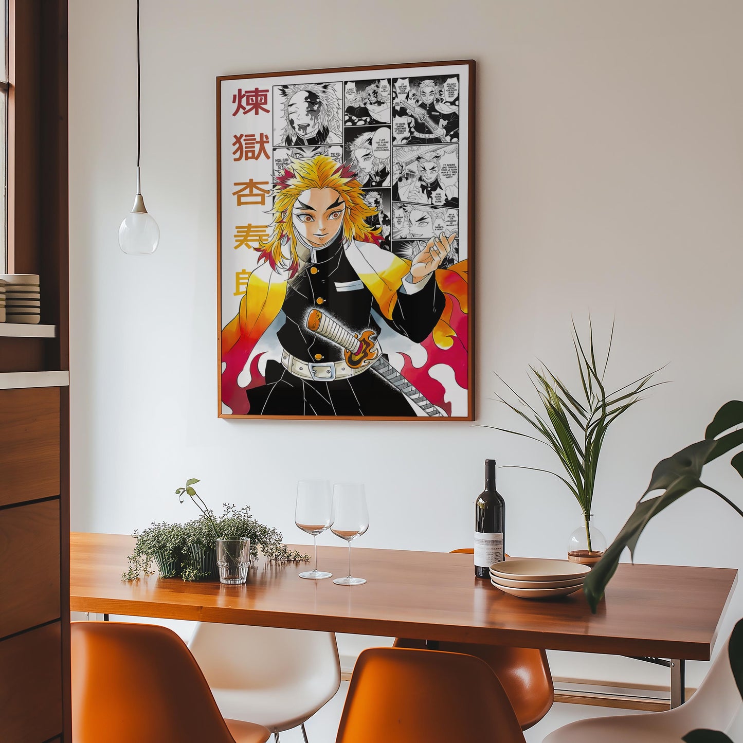 Kyojuro Rengoku Tsugikuni Poster Matte, Demon Slayer - Unframed Vertical Print