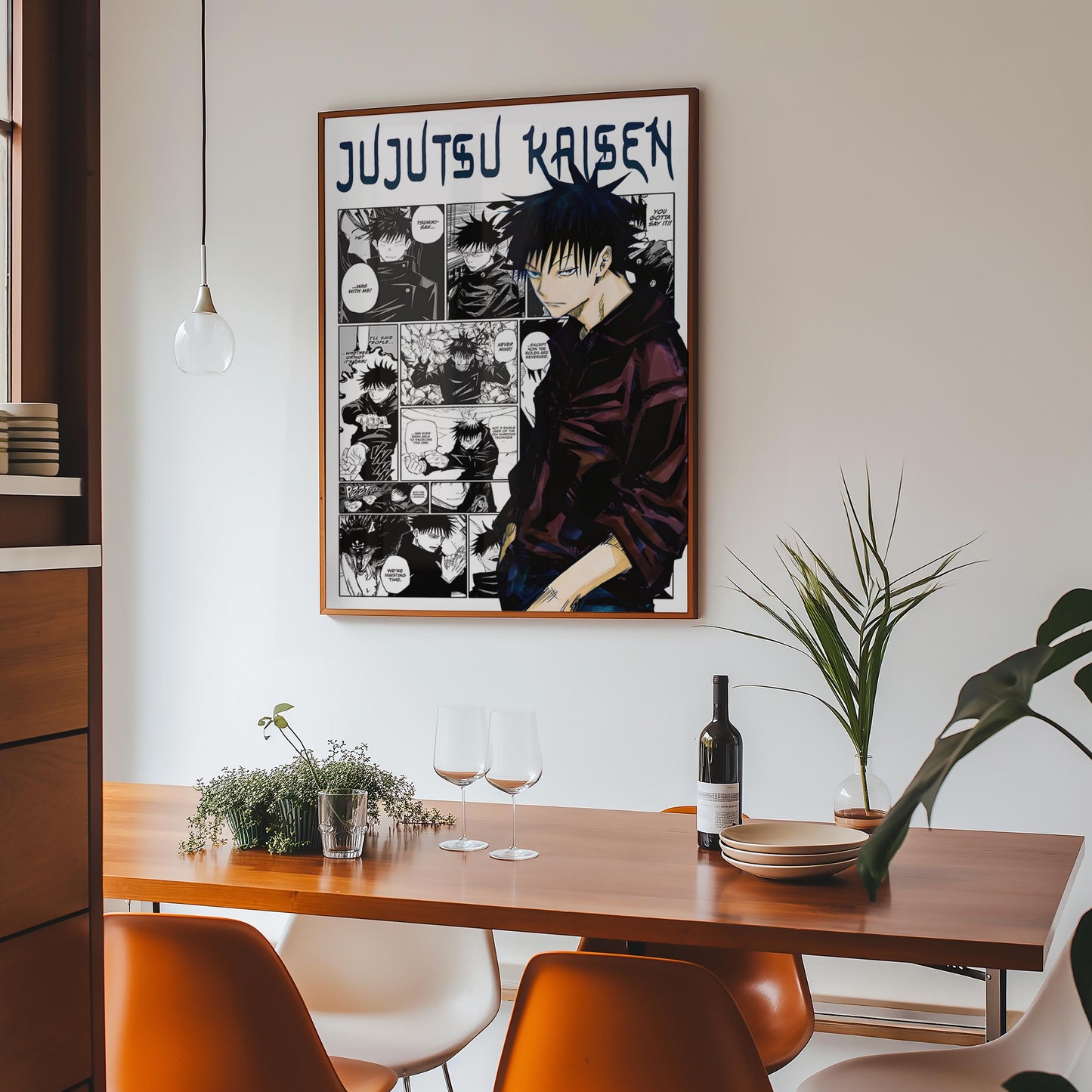 Megumi Fushiguro Digital Print, Jujutsu Kaisen - Instant Download