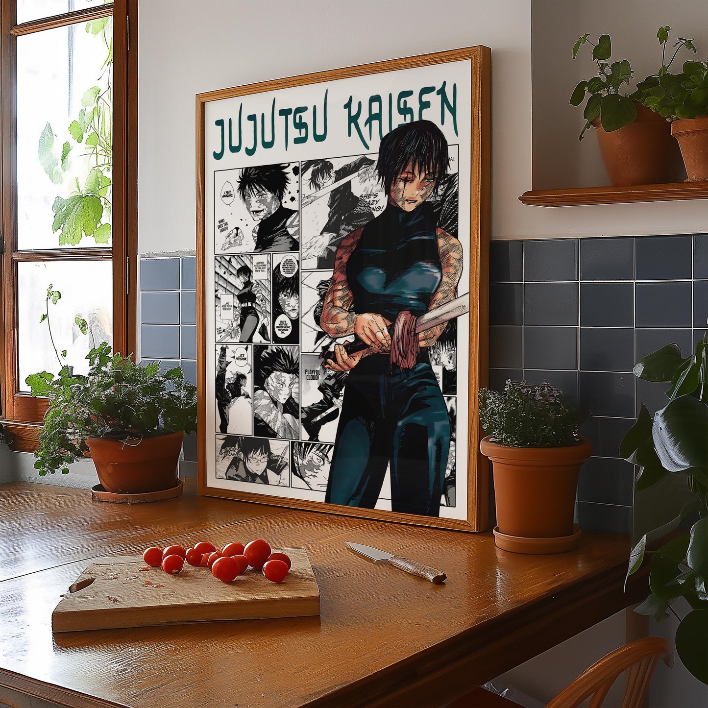 Maki Zenin Poster Matte, Jujutsu Kaisen - Unframed Vertical Print