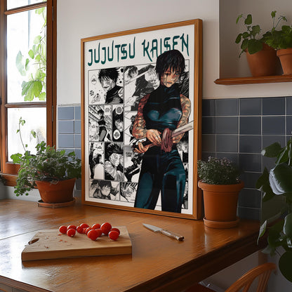 Maki Zenin Poster Matte, Jujutsu Kaisen - Unframed Vertical Print