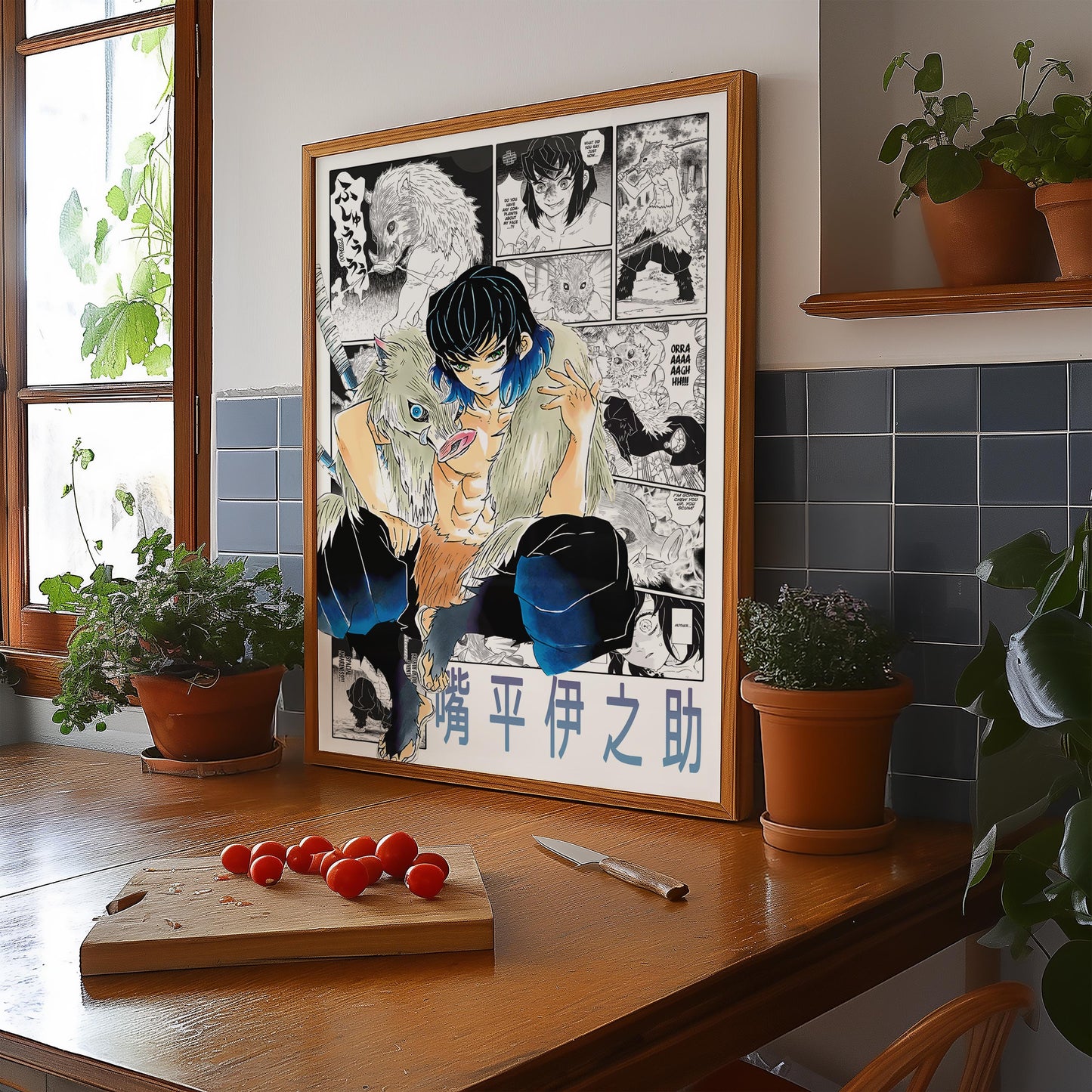 Inosuke Hashibira Digital Print, Demon Slayer - Instant Download