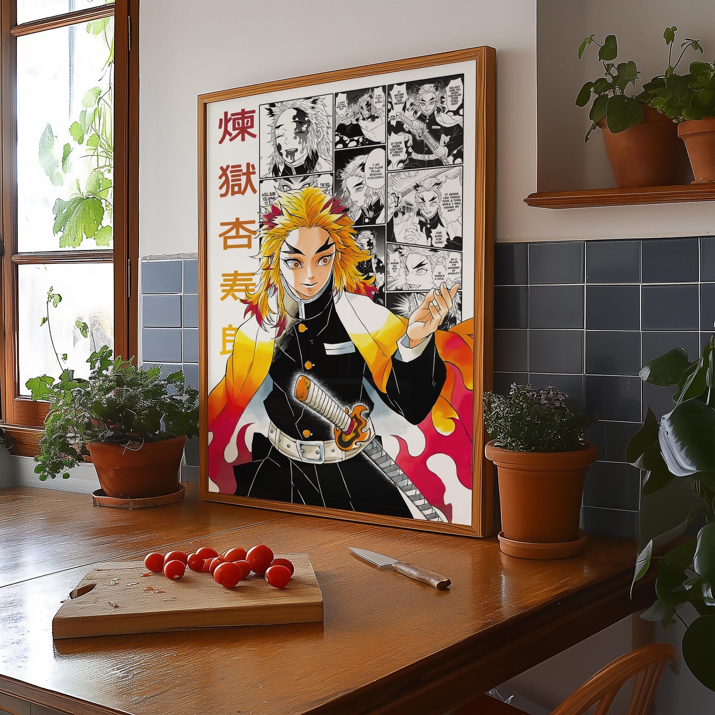 Kyojuro Rengoku Digital Print, Demon Slayer - Instant Download