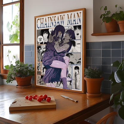Asa & Yoru Digital Print, Chainsaw Man - Instant Download