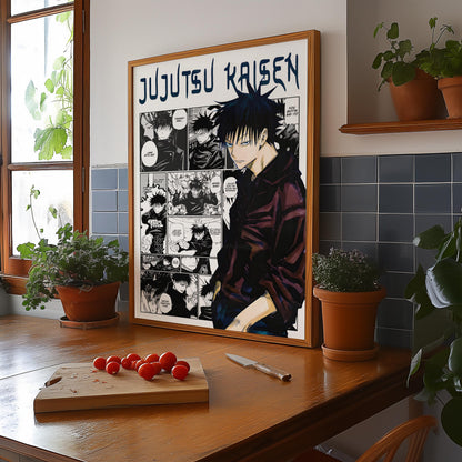 Megumi Fushiguro Digital Print, Jujutsu Kaisen - Instant Download