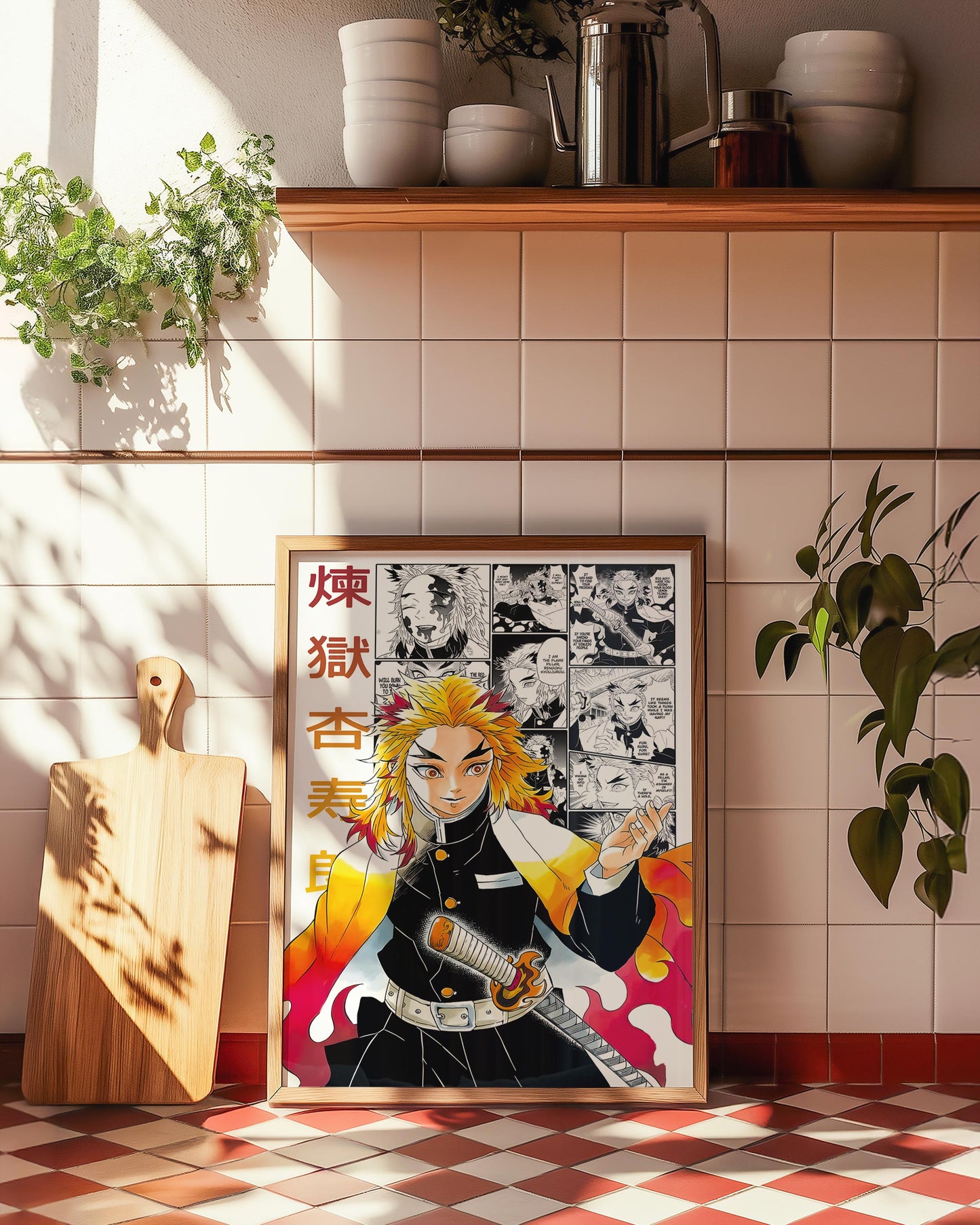 Kyojuro Rengoku Tsugikuni Poster Matte, Demon Slayer - Unframed Vertical Print