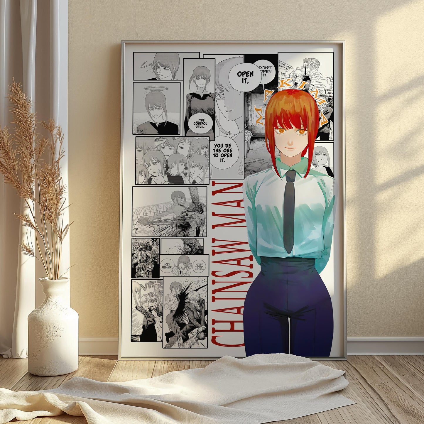 Makima Digital Print, Chainsaw Man - Instant Download