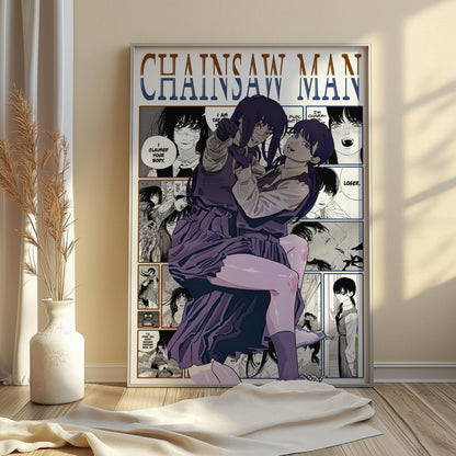 Asa & Yoru Digital Print, Chainsaw Man - Instant Download
