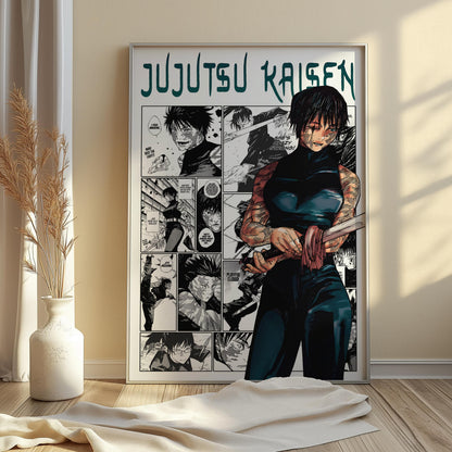 Maki Zenin Poster Matte, Jujutsu Kaisen - Unframed Vertical Print