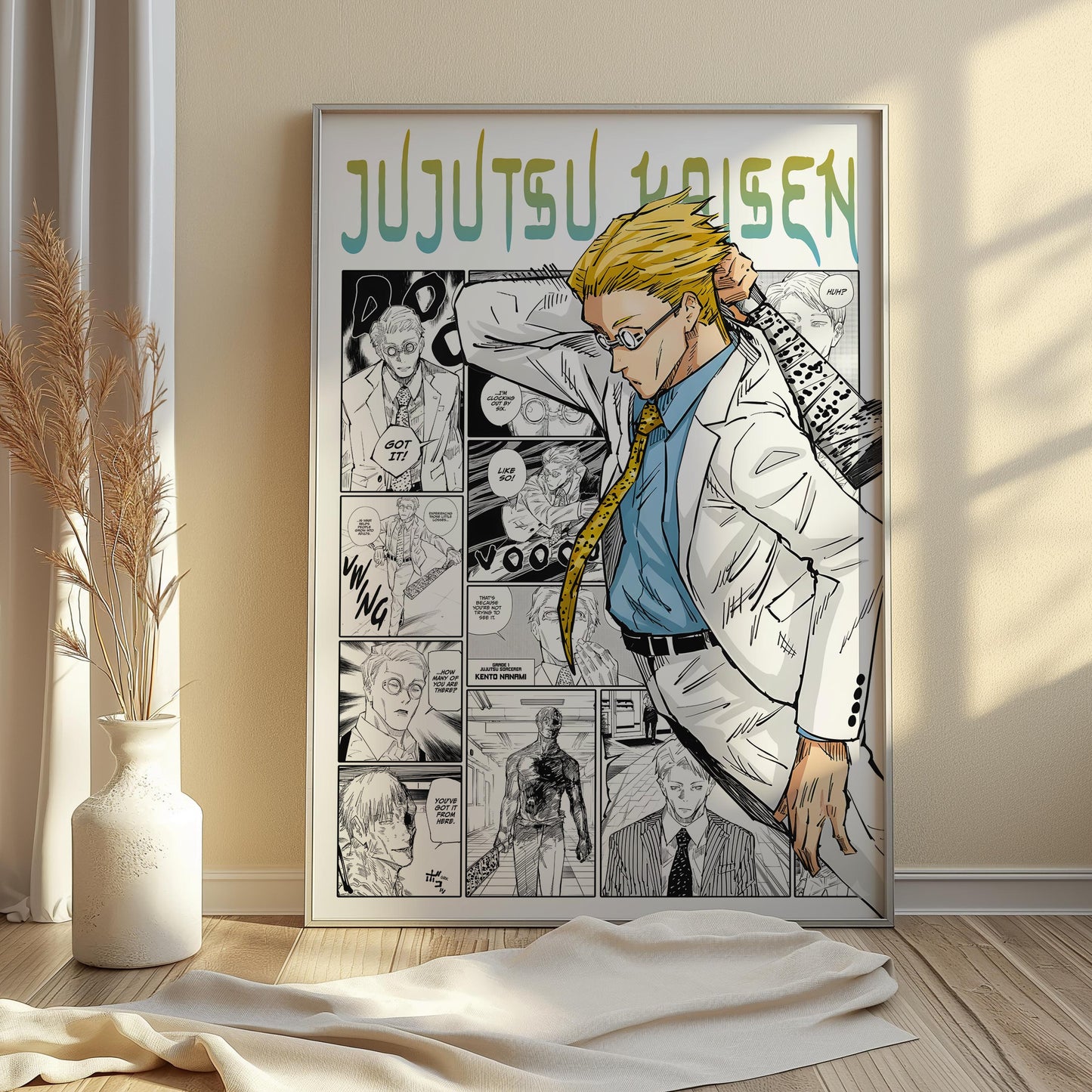 Kento Nanami Poster Matte, Jujutsu Kaisen - Unframed Vertical Print
