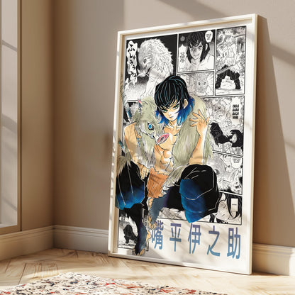 Inosuke Hashibira Digital Print, Demon Slayer - Instant Download