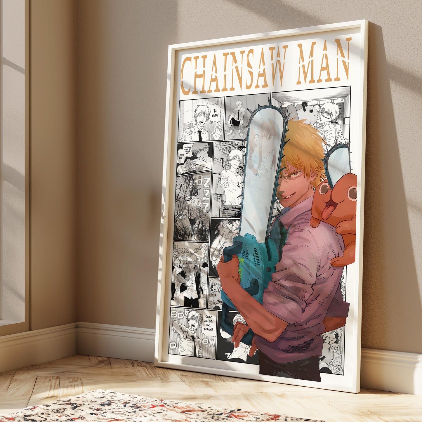 Denji & Pochita Digital Print, Chainsaw Man - Instant Download