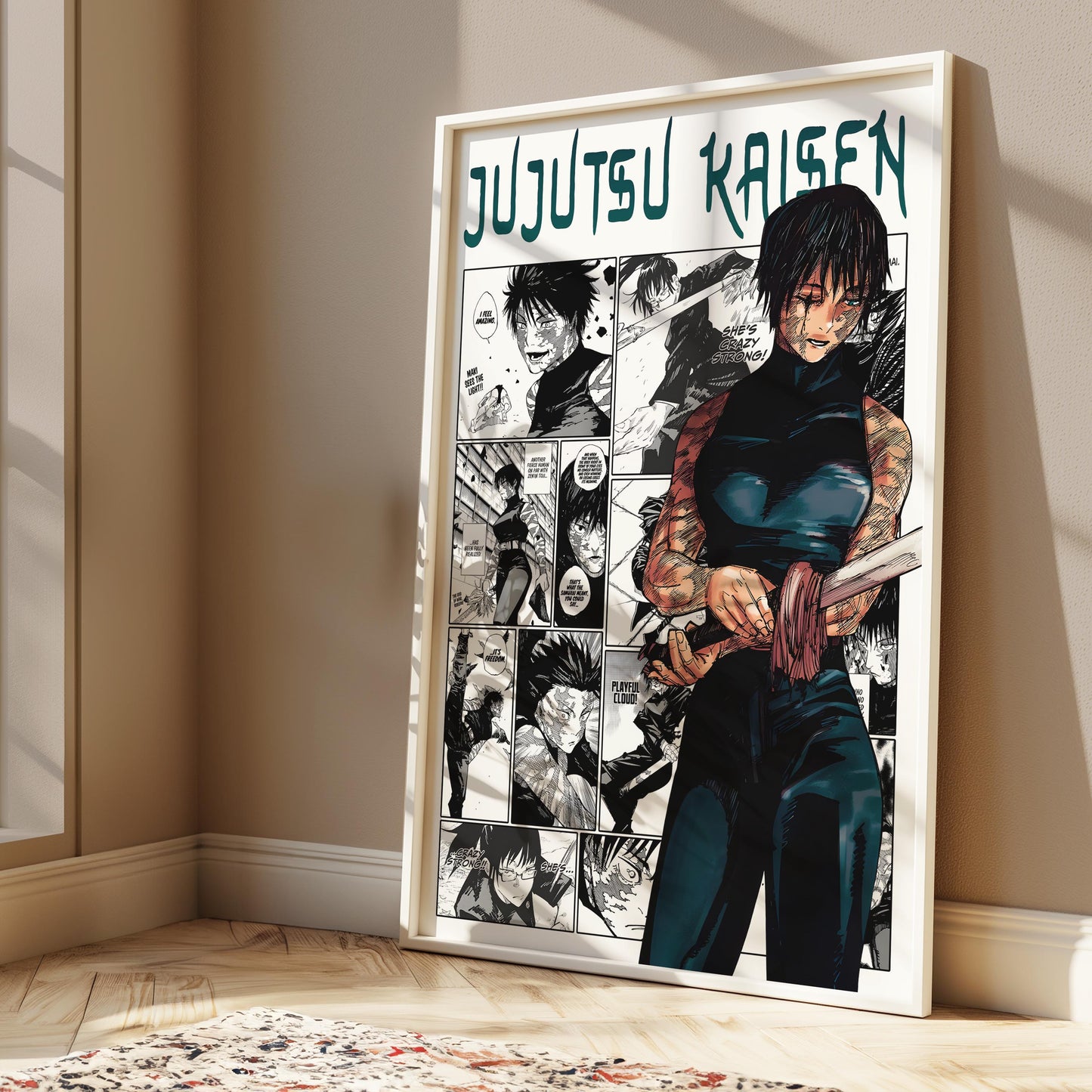 Maki Zenin Poster Matte, Jujutsu Kaisen - Unframed Vertical Print