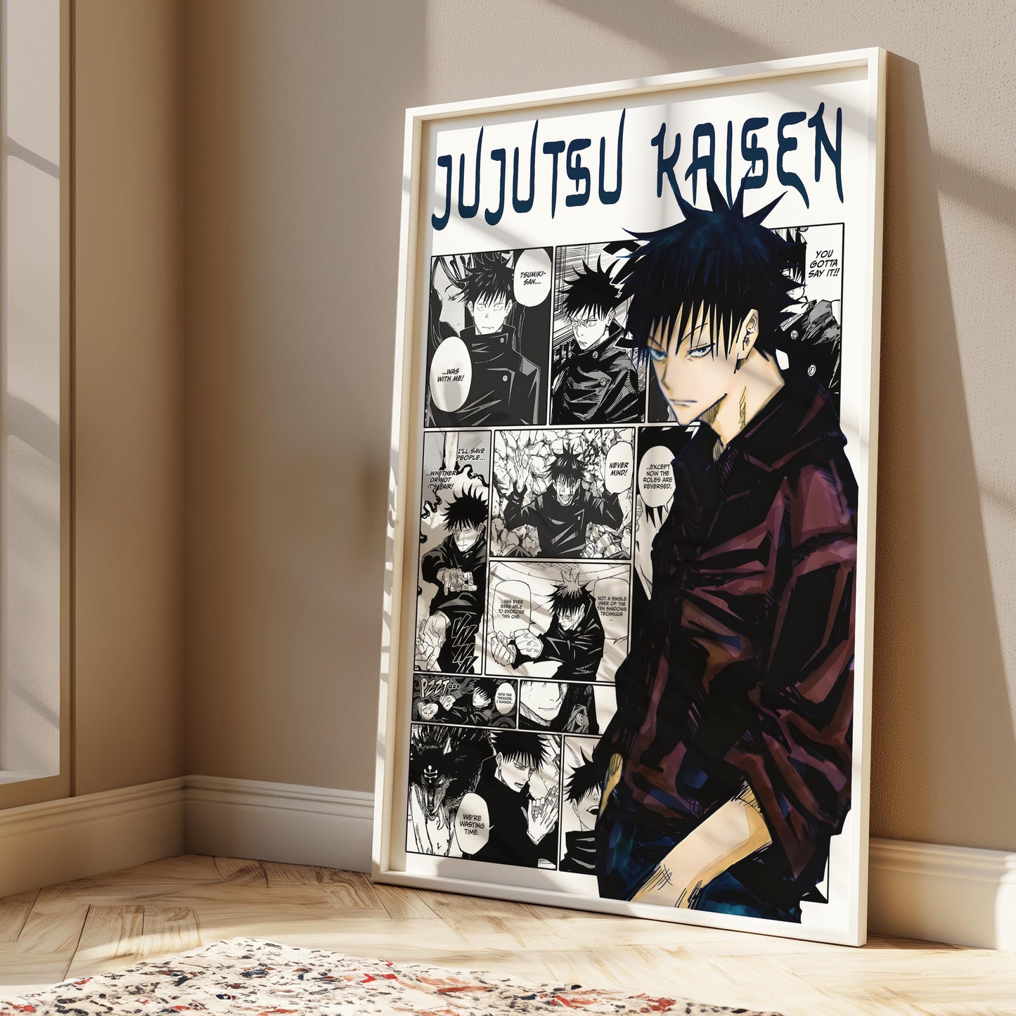 Megumi Fushiguro Digital Print, Jujutsu Kaisen - Instant Download